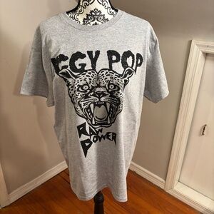 NWOT Iggy Pop Raw Power T-Shirt Size Large Band Tee Punk Hard Rock 70s